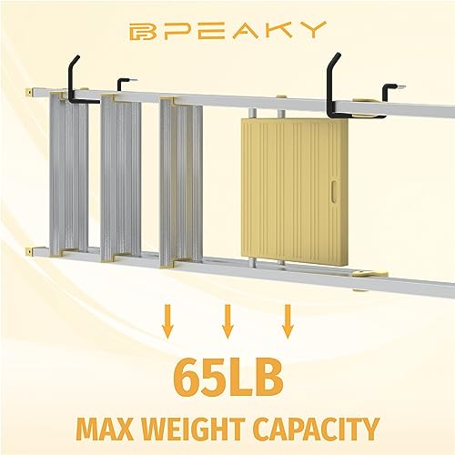 Screw in Ladder Hook, Black Heavy Duty Tool Holders 4PC, Bike Hooks, Wall Mount Garage Storage Hanger, Shelf Organizer for Hanging Bike, Ladder, Folding Chair, Cord (Pack of 2) - size: 5.7'' (Width:4.72'') (Pack of 2)