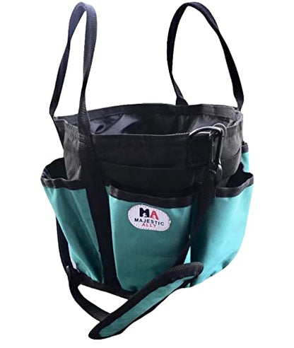 Majestic Ally horse Grooming Organizer Tote Bag - color: Turquoise