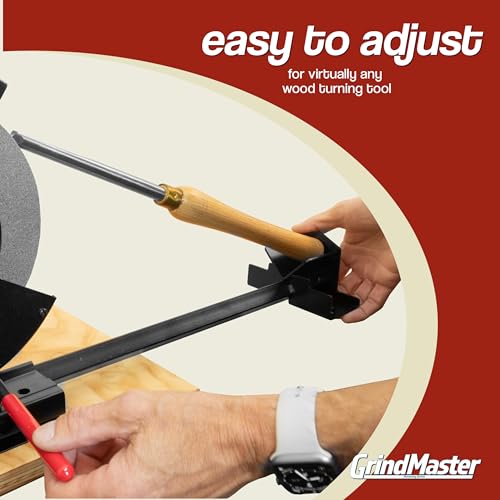 GrindMaster Lathe Tool Sharpening Jig with Quad Setup 8" - size: for 8 inch Grinders