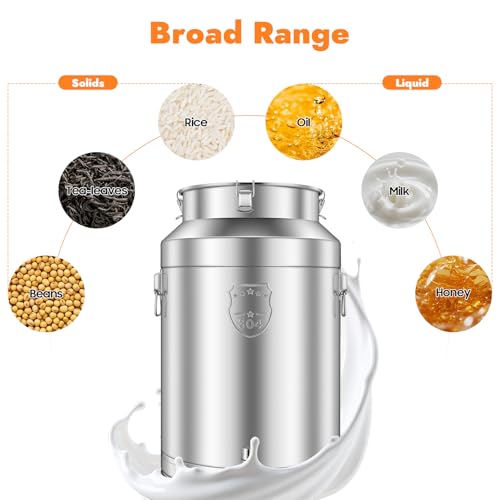 304 Stainless Steel Milk Can, Strong Sealed Lid, Faucet (76.0, Liters) | Multi-Functional Use, Four-Point Tight Locking Latch; For Home Milk Shop Restaurant, To Hold Grains Milk Water