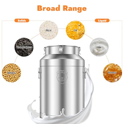 304 Stainless Steel Milk Can, Strong Sealed Lid, Faucet (76.0, Liters) | Multi-Functional Use, Four-Point Tight Locking Latch; For Home Milk Shop Restaurant, To Hold Grains Milk Water