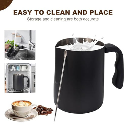 Milk Frothing Pitcher, Steaming Pitchers Stainless Steel Milk/Coffee/Cappuccino/Latte Art Barista Steam Pitchers Milk Jug Cup with Art Pen, 20oz - size: 20 Ounces