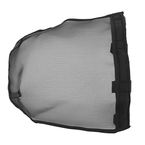 Horse Nose Mask, Breathable Fine Mesh Fly Mask for Horses with Allergies L Size Black Plastic Nose Cover for Protection Against Dust Pollen