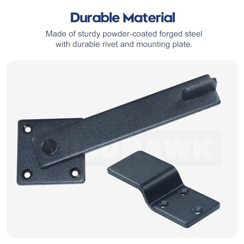2 Pack Heavy Duty Barn Door Latch, Gate Latch for Wooden Fence
