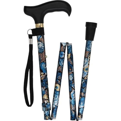 Royal RC Canes Walking Sticks for Men and Women - Stylish Designer Fashionable Adjustable Derby Canes - Lightweight Aluminum Cool Walking Sticks with HD Patterns - color: Dark Blue/Navy (Multicolor)