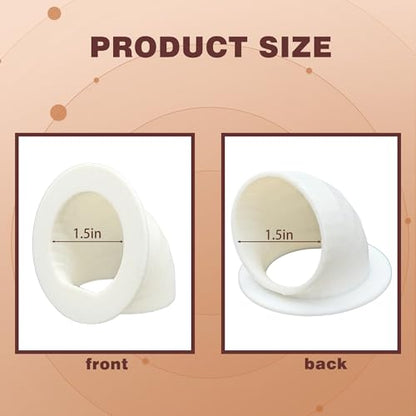 16 Pack Quail Feeder No Waste Feeder Port for DIY Bucket Container (1.5in) - color: 1.5in*16pcs