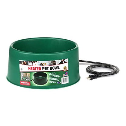 Farm Innovators Heated Pet Water Bowl, 60W, 1.5 Gallon - size: 6 Qt