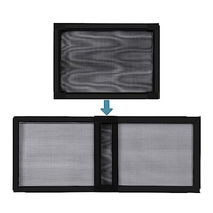 BAFLOTEX Adjustable Window Screens, 10 x 14-24 Inch, Black - color: Black, size: 10"H*14-24"W, 1 Pack
