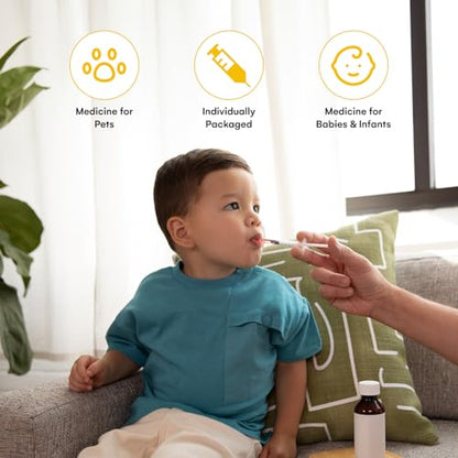 Care Touch 1ml Syringe Only - 100 Sterile Syringes (No Needle) (1ml Luer Slip Tip, 100),100 Count (Pack of 1) - size: 1 ml