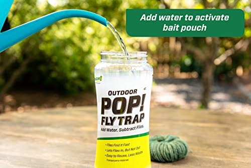 RESCUE! POP! Fly Trap – Large Reusable Fly Trap for Outdoor Use - style: Trap