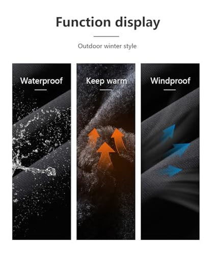 Men's Mountain Winter Coat - color: Black, size: Large