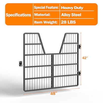 Horse Stall Gates 48" W x 42" H | Heavy Duty Steel Gate for Horse Barns, Stall Door Guard