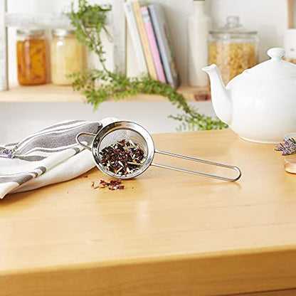 RSVP International Endurance Kitchen Collection, Stainless Steel Fine Mesh Conical Sieve/Colander, Multi-Purpose for Cooking, Baking, Loose Leaf Tea, Bar Strainer Cocktails, 3-Inch - size: 3-Inch