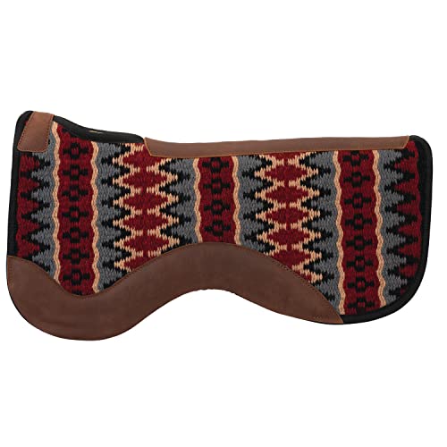 Weaver LeatherSaddle Pad - color: Charcoal/Black/Red