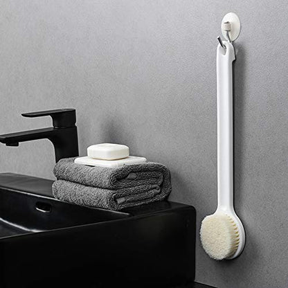 Body Brush Dry Brushing Shower Bath Brush Long Handle Gentle Back Skin Scrubber Exfoliate Massage Improve Blood Circulation Cellulite Treatment
