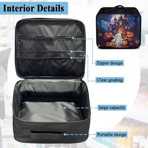 Halloween Ghost First Aid Bag Empty Family Doctor 1st Aid Bag Medical Travel Case First Responder Emergency Medicine Bags for Home Office Outdoors - color: Halloween Ghost