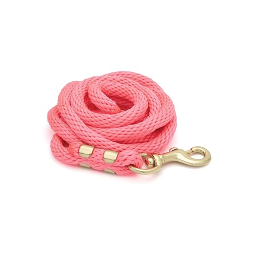 Weaver Equine 8' Horse Lead Rope with Brass-Plated Snap - color: Diva Pink