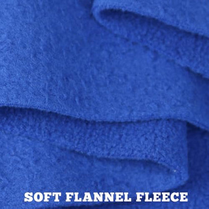 Horse Polo Wraps 2.5m Soft Fleece Polo Wraps Equestrian Leg Bandage Wrap Set of 4 Packs (Blue - 2.5m) - color: Blue - 2.5m