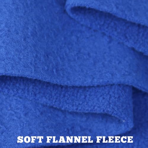 Horse Polo Wraps 2.5m Soft Fleece Polo Wraps Equestrian Leg Bandage Wrap Set of 4 Packs (Blue - 2.5m) - color: Blue - 2.5m