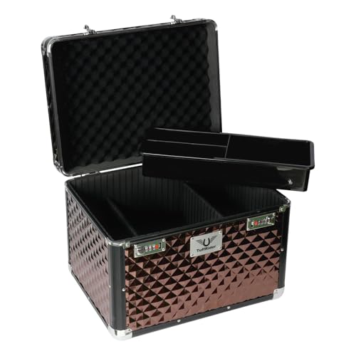 TuffRider Aluminium Diamond Grooming Box-Brown - color: Brown
