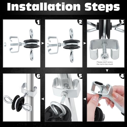Gisafai 6 Pcs Electric Fence Gate Handles T Post Gate Handle Anchors