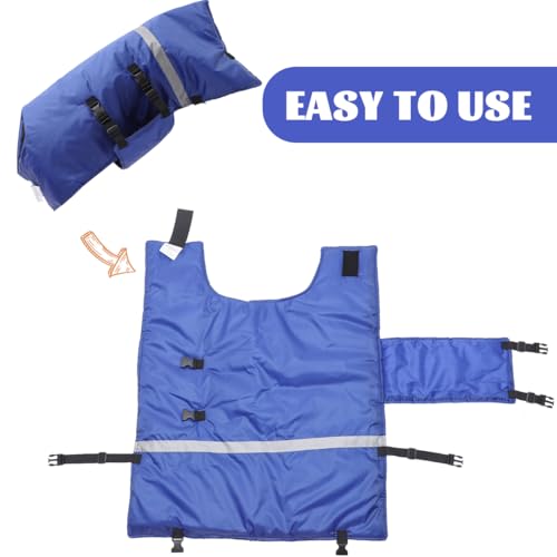 VILLCASE Calf Warm Coat Goat Blankets for Winter Cow Clothes Calf Warming Blanket Cow Warming Thickened Belly Protection Farm Animal Winter Coat, Random Style