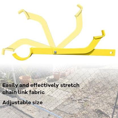 16.54 Inch Fence Wire Stretcher Tool, Heavy-Duty Carbon Steel Barbwire Fence Splicer Tightener, Manual Chain Link Fence Repair Stretcher for Barbed Wire, Electric Fence, Garden & Farm Pasture