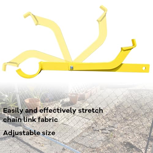 16.54 Inch Fence Wire Stretcher Tool, Heavy-Duty Carbon Steel Barbwire Fence Splicer Tightener, Manual Chain Link Fence Repair Stretcher for Barbed Wire, Electric Fence, Garden & Farm Pasture - size: Item Length: 16.54 Inch