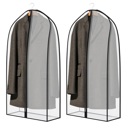 Zilink Suit Bags for Closet Storage Dust Covers for Hanging Clothes 43 in - size: 43"-2pcs