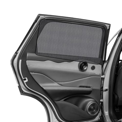 2PCS Car Window Shade, 18.9"×31.1" Magnetic Auto Rear Side Window Cling Sunshade, Car Window Screen for Sun, Glare and UV Rays Protection, Vehicle Sun Shades for Baby - color: 18.9"×31.1"Rear