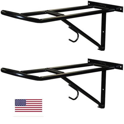 Folding, Collapsible Wall Mount Horse Saddle Rack for Tack Room - Perfect for Hanging, Storing & Organizing All Your Riding Gear.