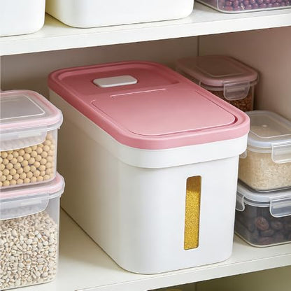 Rice Storage Container 22 lbs Storage Box with Lid Food Storage Flour Bin for Kitchen Pantry Organization, Pet Dog Cat Food Storage Container