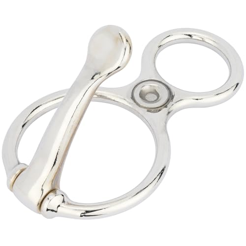 2 Pack Horse Tie Ring,304 Stainless Steel Safe Horse Training Equipment with Eye Bolt, Durable Tack and Supplies Prevents Pulling Back