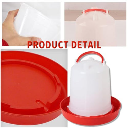 4 Pack 1.5L Gravity-Fed Chick Waterer – Hanging Poultry Drinker Kit | No-Spill Water Dispenser for Chickens, Ducks, Quail, Pigeons, Brooder and Coop Use