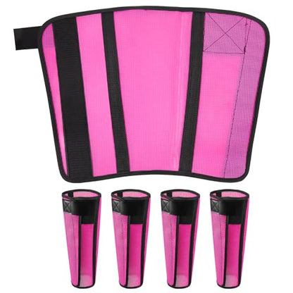 Fly Boots for Horses Set of 4, Horse Fly Boots with Breathable Mesh - color: Pink