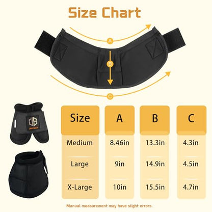 Bell Boots for Horses Horse Equine Overreach Ballistic Bell Boots - size: M