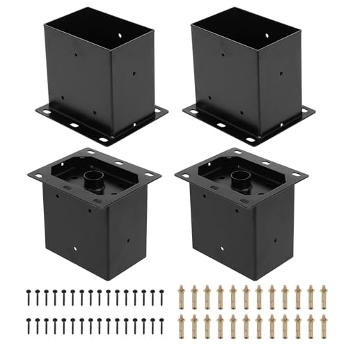 4 x 6 Post Base 4 PCS, (Inner Size 3.6x5.6) Post Brackets