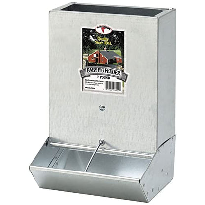 Little Giant BPF2 Heavy Duty Mountable or Freestanding 2 Hole Baby Piglet Livestock Multipurpose Trough Feeder, 7 Pound Capacity (4 Pack)