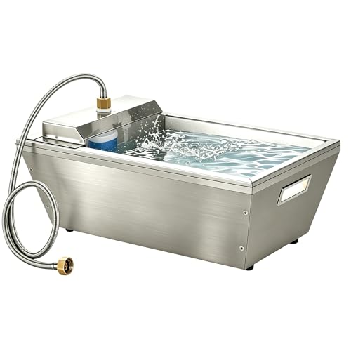 4Gal Dog Water Bowl Dispenser Automatic Livestock Water Trough