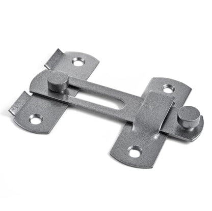 2 Packs Grey Stainless Steel Barn Door Latch Bi-fold Door Lock - color: Gray