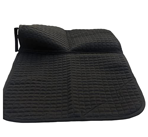 Majestic Ally Designer Quilted 1" Square All Purpose English Saddle Pad - color: Black
