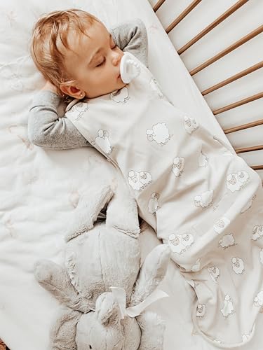 Woolino 4 Season Toddler Sleeping Sack, Merino Wool and Organic Cotton Baby Sleep Bag Sack, 2-4 Years, Sheep - color: Sheep