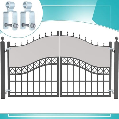 Dansydaisy 2 Pcs 2'' x 2'' Square Post Female Gate Hinges,Silver - color: Silver, size: 2" X 2"