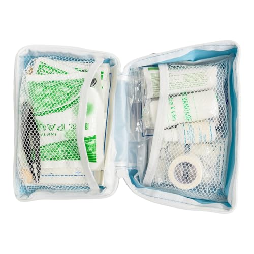 Country Living 50-Piece Pet Travel First Aid Kit – Emergency Pet Care for Home & Travel – Treats Cuts, Scrapes, Bites, & Minor Injuries – Essential Safety Kit