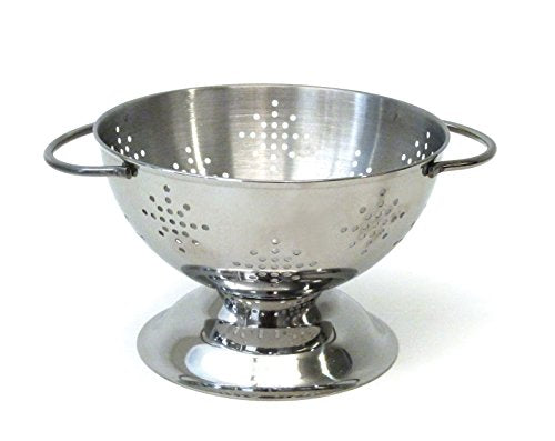 RSVP International Endurance Kitchen Collection Colander Strainer, Mini, Pierced Stainless Steel - size: Mini