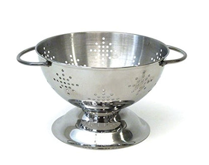 RSVP International Endurance Kitchen Collection Colander Strainer, Mini, Pierced Stainless Steel - size: Mini