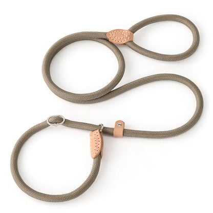 Mile High Life Heavy Duty Slip Lead No Pull Leash 6/5/4FT for Large Dogs - color: Khaki, size: 6 Feet