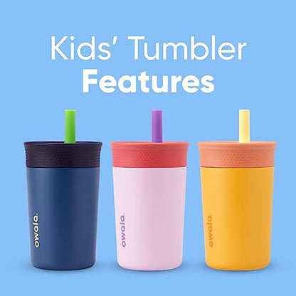 Owala Tumbler Kids Stainless Steel Water Bottle 12 oz Picnic - color: Picnic, size: 12 Ounces