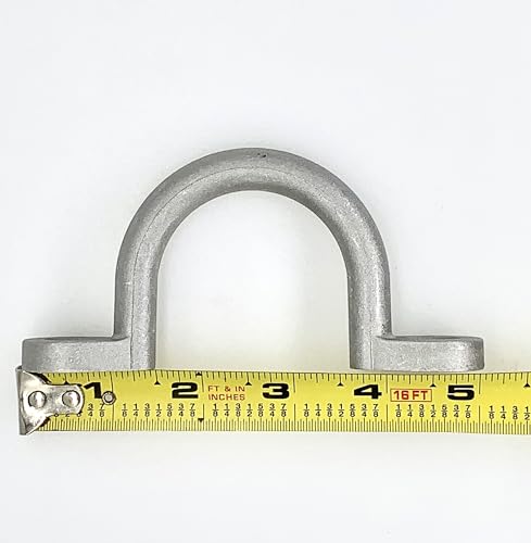 Replace Trailer Tie Loop 2" I.D. Aluminum Bolt-On Lashing Rope Tie Down Ring Horse (2 Pack)
