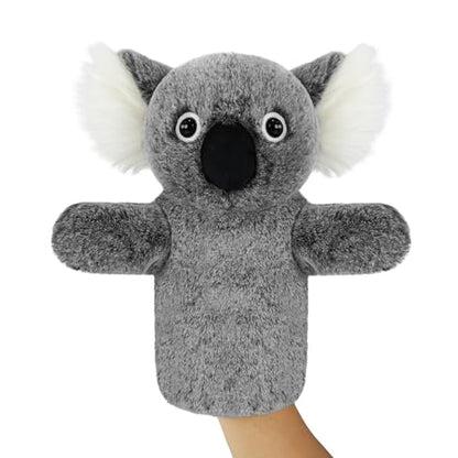 Animal Hand Puppet Educational Toy for Kids Imaginative Play Story Time Adult Hands Fit Classroom Activity Cute Stuffed Wildlife Koala Atuffed Animal Puppet - color: Koala